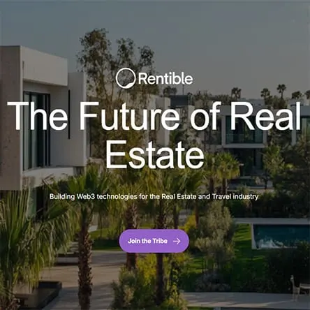Rentible website in Eagleye Digital portfolio
